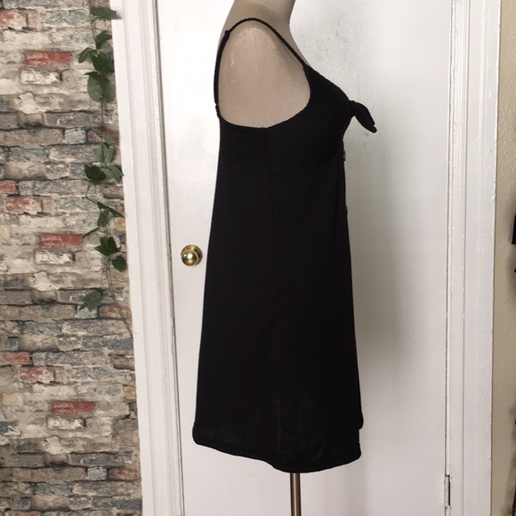 Cotton On Teagan Tie Front Black Mini Dress Sz XS - Picture 6 of 12